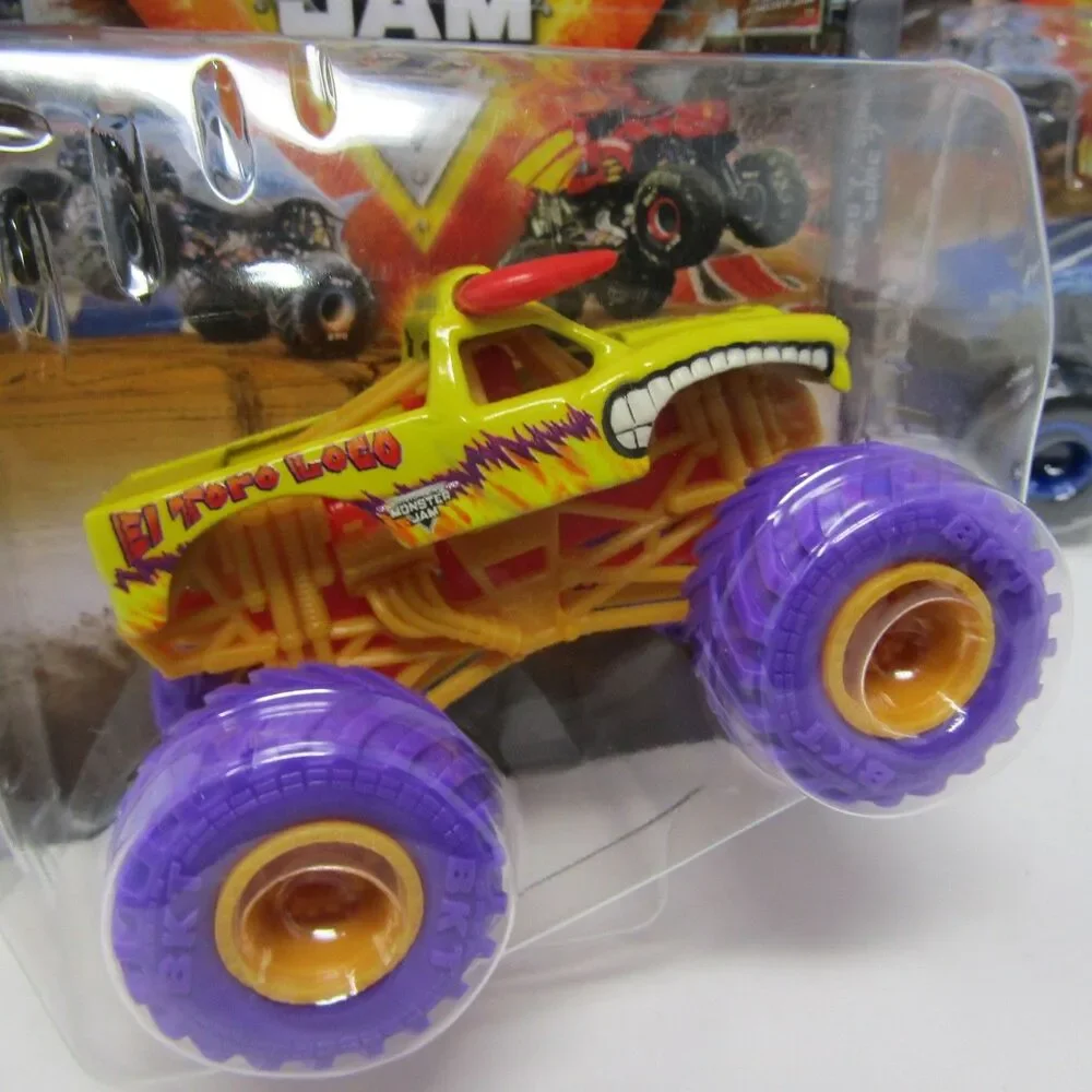 Monster Jam True Metal Diecast Trucks Lot of 3 Blue Thunder El Toro Loco Alien